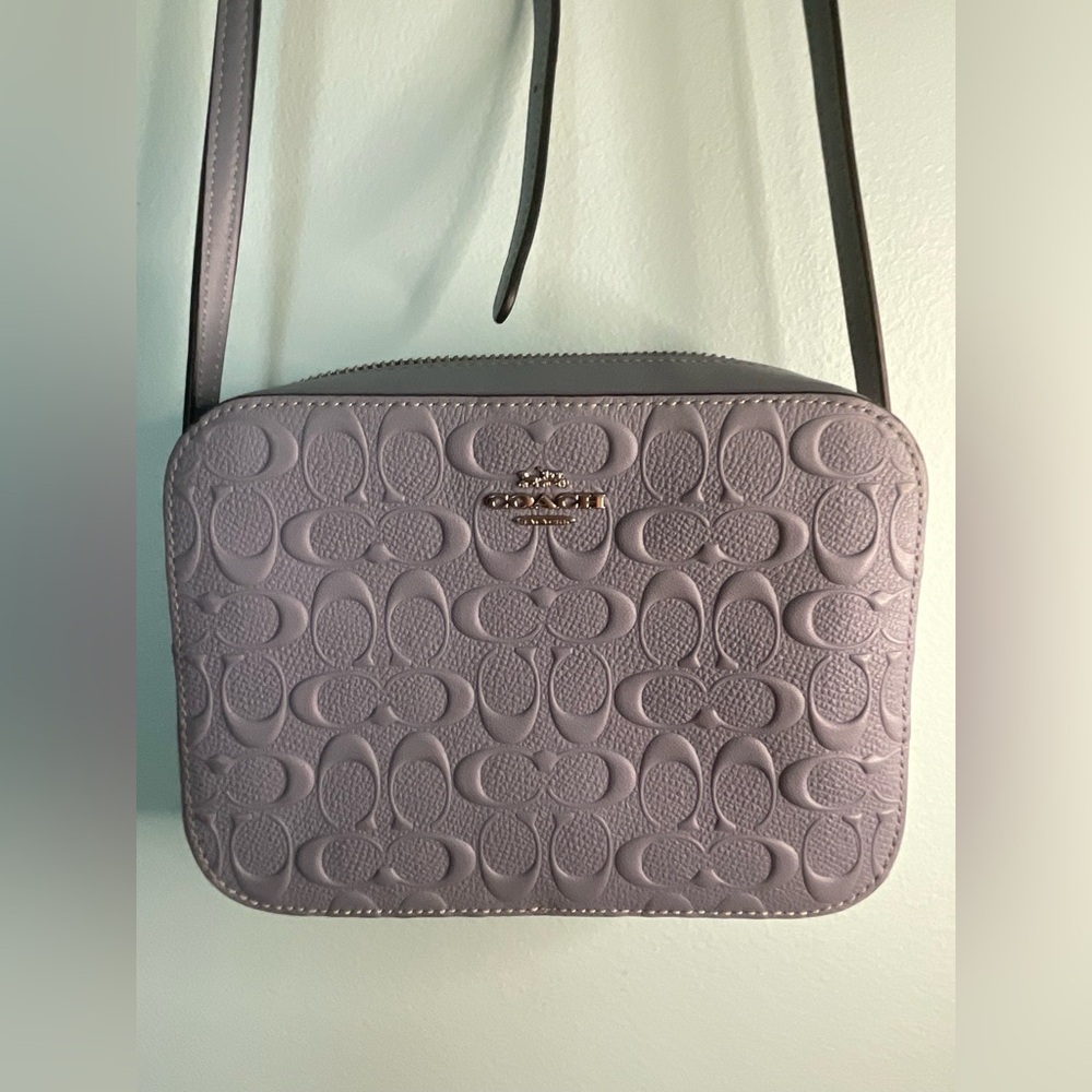 Baby blue coach purse